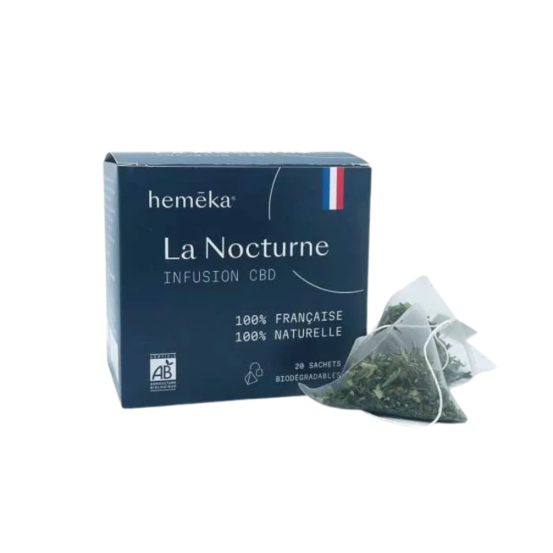 Infusion CBD La Nocturne HEMEKA – boite de 20 sachets 🌙🍵