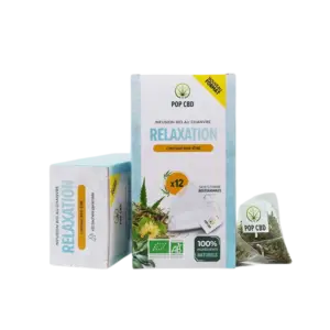 Infusion CBD Relaxation POP CBD – boite 12 sachets 💆🍵