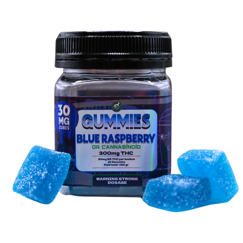 Gummies Delta 9 THC 300mg Dr Cannabinoid Blue Raspberry 🍬