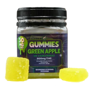 Gummies Delta 9 THC 300mg Dr Cannabinoid Green Apple 🍏🍬