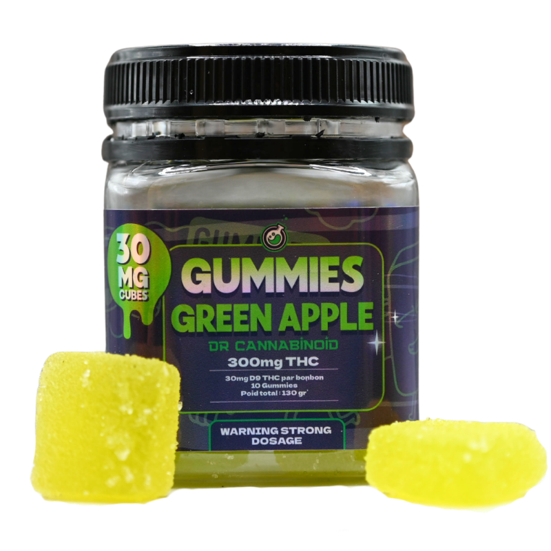 Gummies Delta 9 THC 300mg Dr Cannabinoid Green Apple 🍏🍬