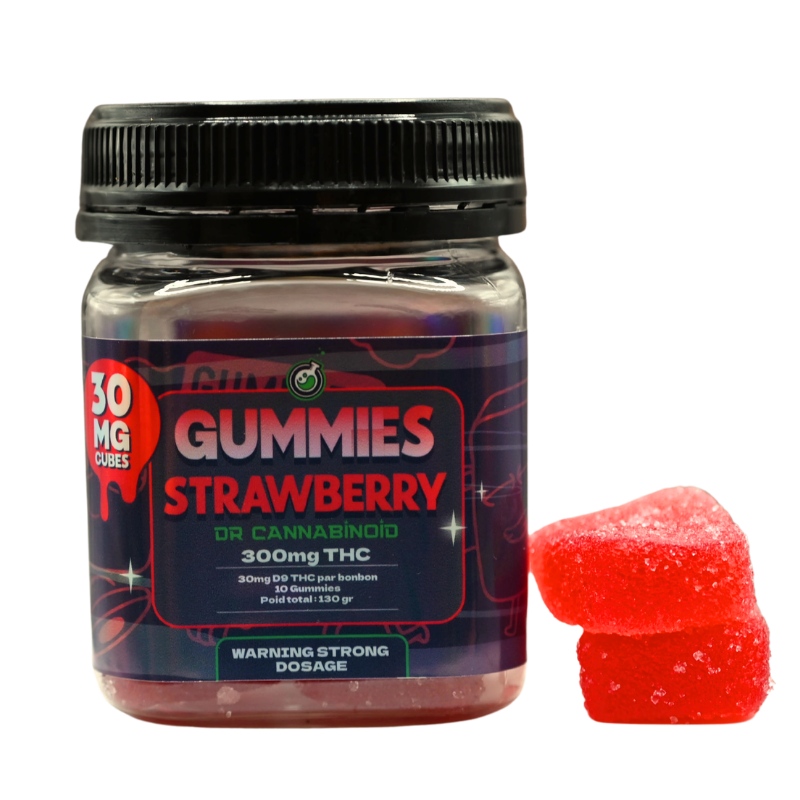 Gummies Delta 9 THC 300mg Dr Cannabinoid Strawberry 🍬
