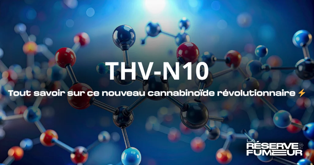 Molécule THV N10, nouveau cannabinoïde hydrogéné découvert en 2025